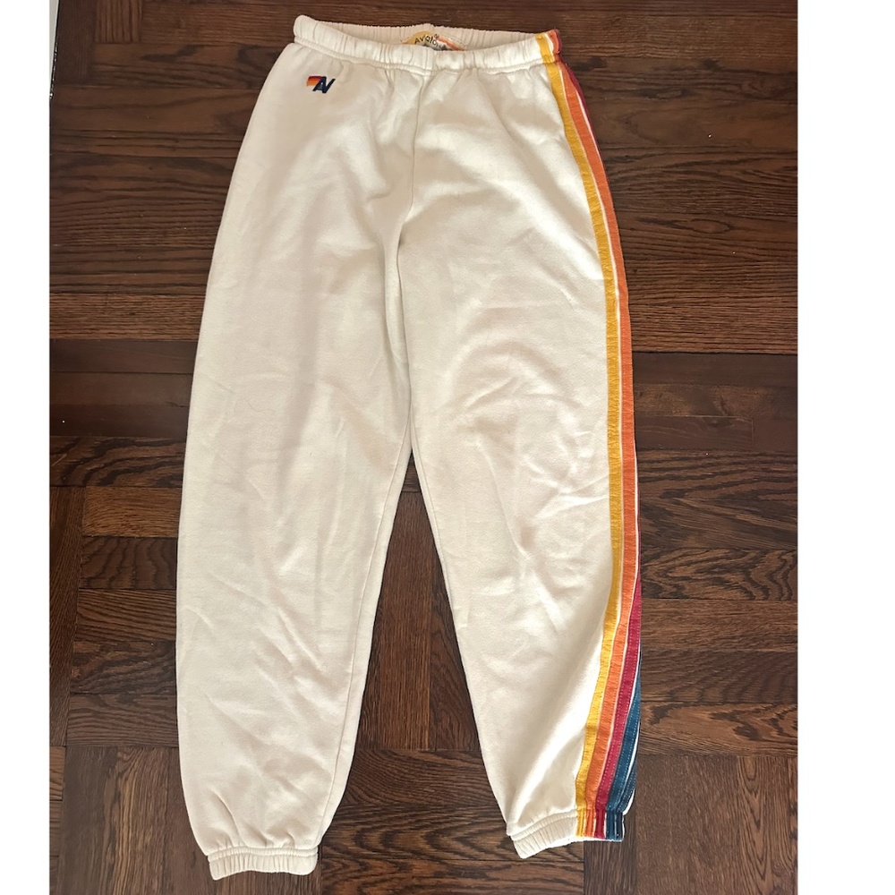 Aviator Nation Cream Sweat Pants